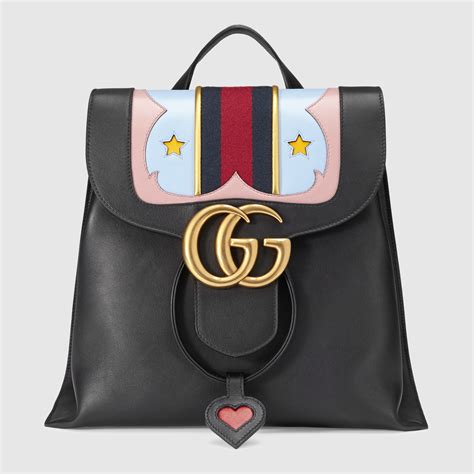 glitter gucci backpack|gg marmont leather backpack.